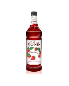 Monin Strawberry Syrup - 4/1L Bottles