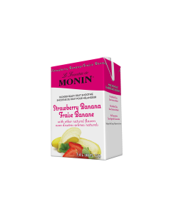 Monin Strawberry Banana Smoothie - 6/46oz Cartons